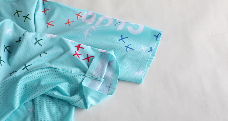 light blue cycling jersey